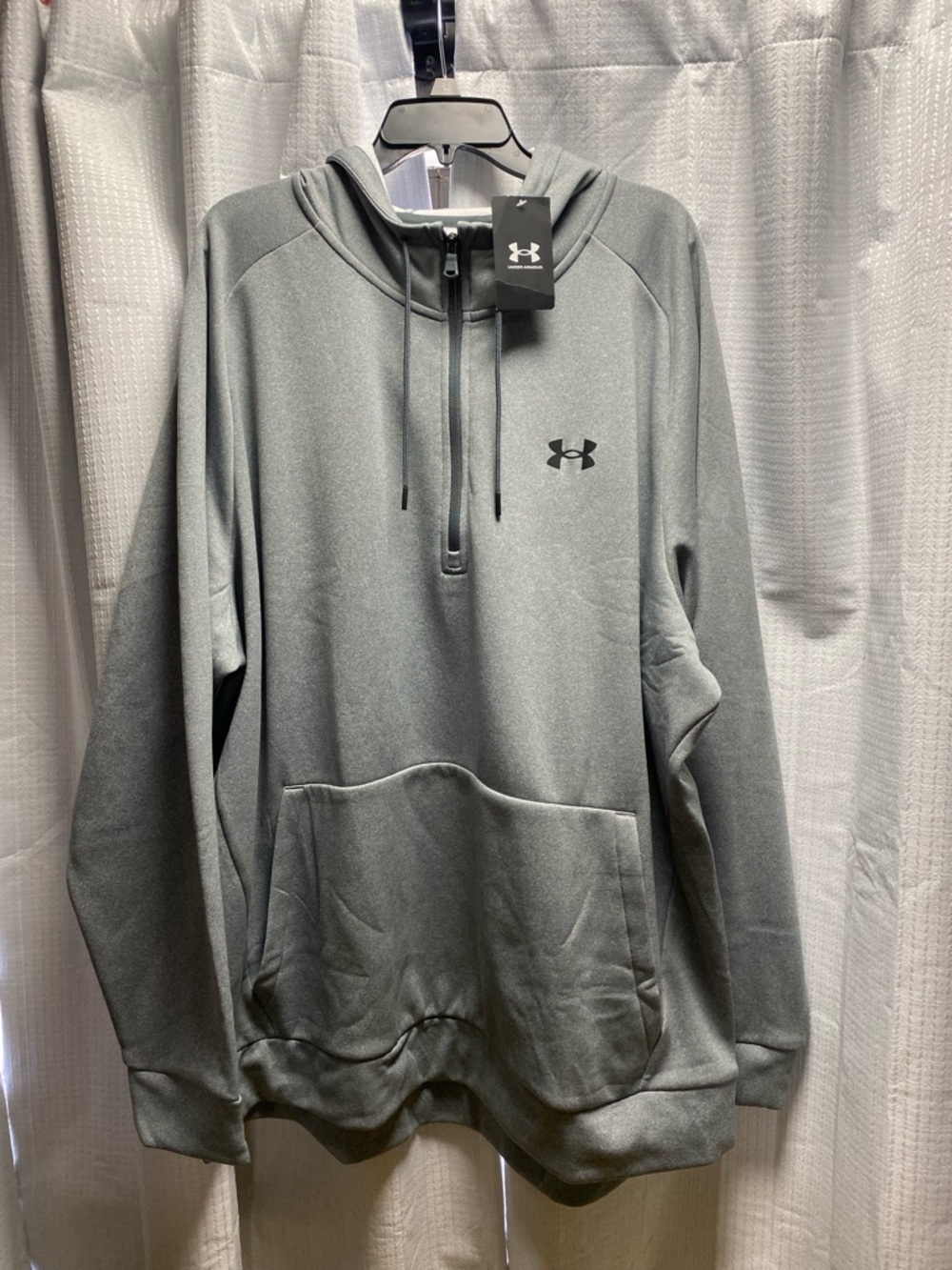 Under Armour Men’s Gray Half-Zip Fleece Hoodie